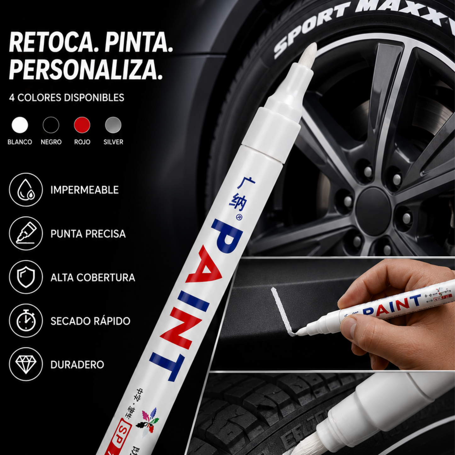 Marcador de Pintura Multiusos